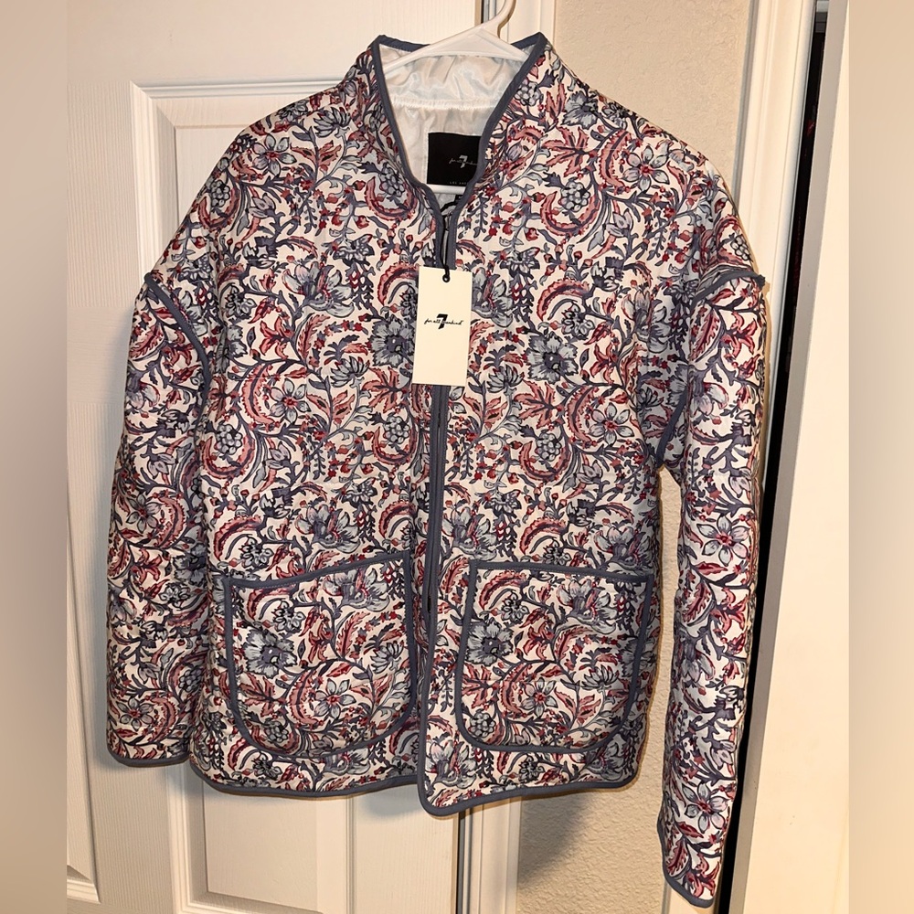 7 For All Mankind Multicolor Patterned Jacket